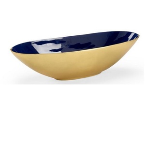 ชามใส่ผลไม้โลหะขัดเงาเคลือบเงาทองแบบโบราณเสิร์ฟพร้อมชามใส่ผลไม้ - Product Image 5