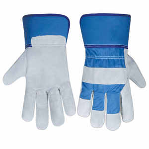 ถุงมือทำงานแบบแคนาดาถุงมือหนังวัวแยกชิ้นสำหรับงานหนักถุงมือนิรภัย - Product Image 2