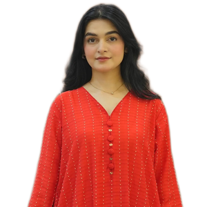 Ensemble Kurta Pyjama Long en Coton Traditionnel Élégant pour Femmes Magnifiquement Brodé Évacuation de l'Humidité Séchage Rapide Décontracté Festive - Product Image 2