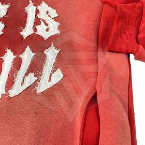 เสื้อฮู้ดโอเวอร์ไซส์แฟชั่นสำหรับผู้ชาย, เสื้อผ้าแนวสตรีทผ้าฝ้ายผสมสีจางไปแดดมีกระเป๋าด้านข้างพิมพ์ลายดิจิทัลสำหรับฤดูใบไม้ร่วง - Product Image 3