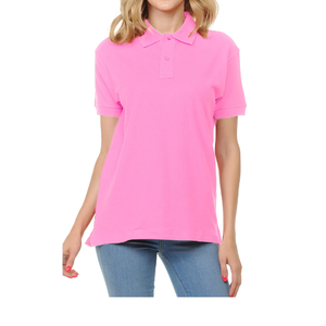 Piqué de haute qualité 100% coton pour femmes POLO T-Shirts Design personnalisé affaires décontracté haut court solide tricoté bas prix exportation - Product Image 2
