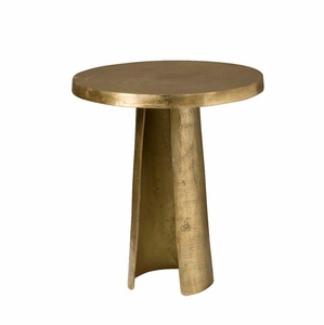 Tables d'appoint rondes modernes de luxe en métal faites à la main pour le style de design industriel de chambre à coucher de salon - Product Image 1