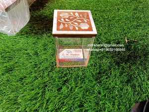 Boîte de chocolat en acrylique personnalisée de luxe avec couvercle incrusté de nacre, idéale pour le ramadan, l'Aïd Moubarak et la présentation de cadeaux de mariage - Product Image 5