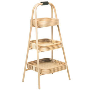 Handwoven Serving <b>Tray</b> Eco-friendly Rattan 3-Tier <b>Tray</b> High Quality <b>Round</b> <b>Tray</b> Made in Vietnam FBA Amazon - Product Image 6