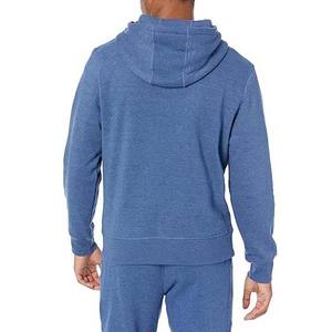 Sweat-shirts à capuche pour hommes en coton mélangé, fermeture éclair intégrale, logo personnalisé, vente en gros - Product Image 2