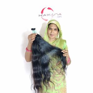 Vente en gros bon marché extensions de cheveux humains trame en vrac cheveux indiens bruts vague et styles de boucles sans traitement chimique - Product Image 5