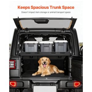 Portaequipajes Trasero para Maletero, para <span class=keywords><strong>Jeep</strong></span> Wrangler JLU <span class=keywords><strong>Sky</strong></span> One-Touch Power Top 2018-2024, Bandeja de Almacenamiento Interior para Equipaje - Product Image 6