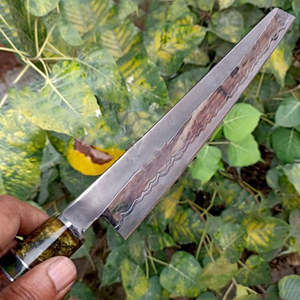 Couteau de pêche personnalisé fait main Jexmoo, lame en acier inoxydable, couteau à fileter avec étui en cuir, cadeau pour pêcheur - Product Image 2