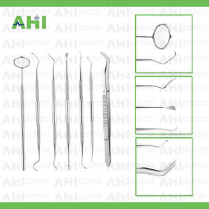 Kit de Exploración Dental de 6 Piezas con Fuente de Alimentación Manual, Certificado CE Clase I, Espejo con Mango, Instrumentos de Exploración Dental para Estudiantes - Product Image 5