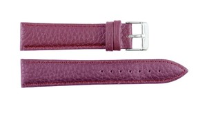 Unisex 205 Burgundy Luxury Classic Genuine Leather Stainless Steel Adjustable Lightweight Smartwatch Bands Soft Waterproof Strap - Product Image 3