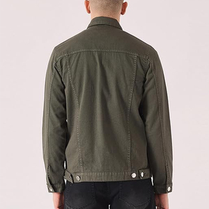 Veste en jean boutonnée surdimensionnée pour homme de haute qualité, vêtement décontracté avec motif de lettres pour les saisons d'automne et d'hiver - Product Image 5