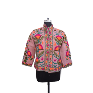 Chaqueta Algodón TNT SUZANI Bordado Abrigo de mujer Forro de algodón transpirable Patrón floral Casual Invierno - Product Image 2