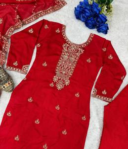 DESGASTE DE FIESTA DESGASTE TOP Y BOTTAM CON FANCY DUPPATA - Product Image 2