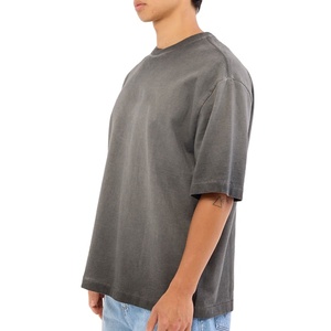 เสื้อยืดคอกลมทรงหลวมแบบเรกูลาร์ฟิต ดีไซน์ใหม่ ผ้าแคนวาส สำหรับผู้ชาย ไซส์พลัส แห้งเร็ว ระบายอากาศได้ดี รับสั่งทำ - Product Image 3