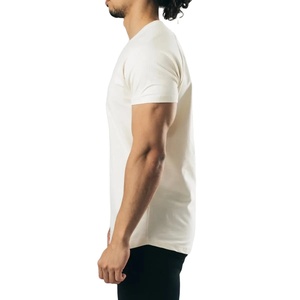 Summer <b>Men's</b> <b>Gym</b> Fitness T-<b>Shirt</b> Custom Logo Printing Knitted <b>Oversized</b> Short Sleeve 100% Cotton Anti-Pilling Breathable - Product Image 3