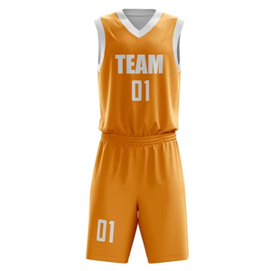 BSCI ชุดเสื้อบาสเก็ตบอลผ้าโพลีเอสเตอร์แห้งเร็วใส่สบายพร้อมโลโก้ตามสั่ง - Product Image 1