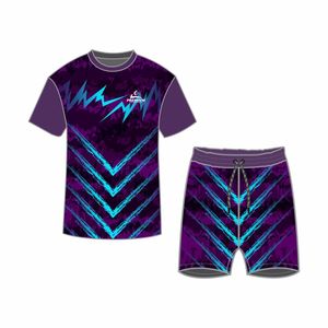 New Arrival <b>Men's</b> Summer Thin Quick Drying Sportswear <b>Men's</b> <b>Set</b> With <b>Short</b> Sleeve <b>Top</b> <b>and</b> Sport <b>Shorts</b> - Product Image 4