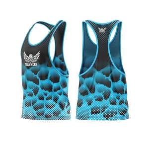 เสื้อกล้ามวิ่งสำหรับผู้ชายเสื้อแร็คคอร์แบคพิมพ์ลายสำหรับผู้ชายเสื้อแห้งเร็วแบบไร้รอยต่อ - Product Image 5