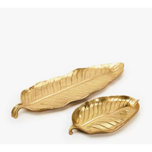 Bandeja para servir alimentos de diseñador en forma de hoja, vajilla de alta calidad, plato de postre para servir alimentos para exportaciones desde la India - Product Image 6