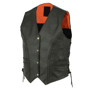 Chaleco de Cuero Personalizado 2026, Precio al por Mayor, Chaleco de Cuero para Hombre de Alta Calidad, Precio al por Mayor - Product Image 1