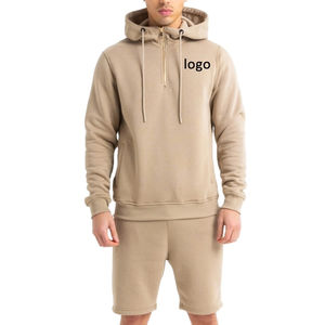 Top con capucha de lana gruesa y cálida para hombre con pantalones acampanados apilados, conjunto de dos piezas, ropa de calle de invierno perfecta, sudaderas con capucha informales de moda - Product Image 1