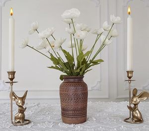 Portavelas de palo largo con forma de ratón, nuevo diseño, molde elegante para hacer velas, Metal de alta calidad en molde de vela chapado en oro de hierro - Product Image 3
