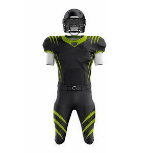 Uniforme de football américain entièrement respirant à séchage rapide pour hommes, meilleur design avec manches courtes - Product Image 2