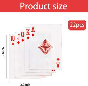 Décorations de gâteaux de poker, cartes à jouer, décoration comestible en gaufre, jeu de cartes à jouer, décoration de gâteau pour soirée <span class=keywords><strong>casino</strong></span> à Vegas, fournitures pour fêtes - Product Image 6