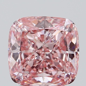 Diamante Cultivado en Laboratorio con Certificación IGI, Corte Cojín de 2 Quilates, Color Rosa Intenso, Claridad VS, Corte Excelente, Escala de Dureza 10 Mohs, Diamante Suelto - Product Image 1