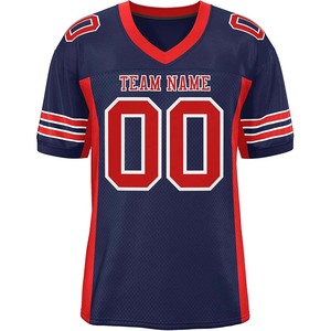 Camisetas de fútbol impresas personalizadas de alta calidad, poliéster transpirable, cortas, que absorben el sudor, número de nombre personalizado para equipos, clubes - Product Image 1