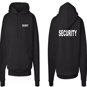 Uniforme de sécurité à capuche uniforme de garde de sécurité avec étiquettes utilisation hivernale pour la garde - Product Image 4