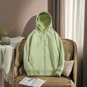 Pull à col rond personnalisé grande taille pour femmes vente en gros imprimé uni rose surdimensionné doux polaire 330 GSM dame sweats col rond - Product Image 6