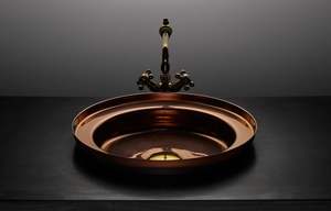 Lavabos de cobre artesanales de primera calidad, ideales para entusiastas de la decoración de lujo que aprecian la artesanía artística única en metal. - Product Image 6