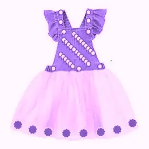 Girls Tutu Fashion Dress Clothes Summer and Spring style kids print set package daisy apparel in India