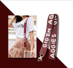 Texas Sports Football Team Spirit graine perle guitare sac à main sac à main sac à main sangle - Product Image 4