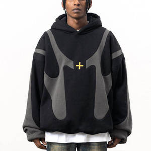 Sweat à capuche pour hommes de haute qualité, poids élevé 480gsm, sweat à capuche de haute qualité, sweat à capuche gris 100% coton uni, vente en gros - Product Image 5
