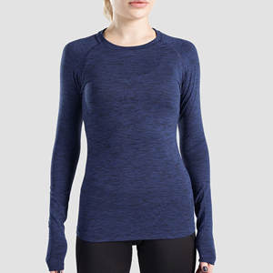 Ropa para correr Mujer Camisa de compresión Capa base Ropa deportiva de secado rápido Gimnasio Fitness Entrenamiento Top - Product Image 1