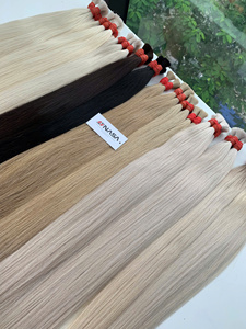 Extensiones de Cabello Humano Virgen Vietnamita Sedoso de 100g, Precio de Fábrica, Liso Nasa, a Granel, Súper Doble Trama, Cinta Adhesiva, Trama Única - Product Image 5