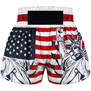 กางเกงมวยพรีเมี่ยมสำหรับผู้ชาย, กางเกงขาสั้นซ้อมมวยน้ำหนักเบาและยืดหยุ่นสวมใส่สบาย - Product Image 4