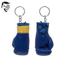 Mini porte-clés de boxe personnalisé en cuir véritable Excellente performance Mini porte-clés de boxe en cuir de vachette avec prix de gros