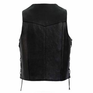 Premium Quality Men's <b>Leather</b> <b>Vest</b> Warm And Breathable New Winter Arrival Fashion Waistcoat With Racing Jersey Inspired Style - Product Image 6
