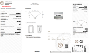 1.56ct Emerald Cut Lab-Grown Diamond IGI Certified E Color VS1 Clarity Lab-Stone - Product Image 5