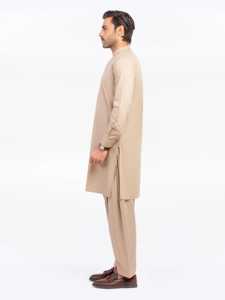 Vêtements traditionnels formels pour hommes pakistanais, salwar kameez, tenue musulmane, coupe régulière pour les réunions, l'Aïd et la Jumma - Product Image 3