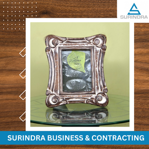 Cadre photo en bois dur brun antique 8x10 pouces - Marque SURINDRA de haute qualité pour des cadeaux élégants - Product Image 3