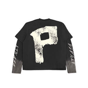 Sweat à capuche 100% coton avec logo personnalisé pour hommes Sweat à capuche à épaules tombantes Pull oversize Sweat à capuche épais en éponge française pour hommes - Product Image 2