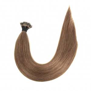 ผมต่อแบบนาโนริง 12A เรมี่ ยุโรป/รัสเซีย แบบตรง  ชนิดแบน # คาราเมล 10 ชิ้น - Product Image 1