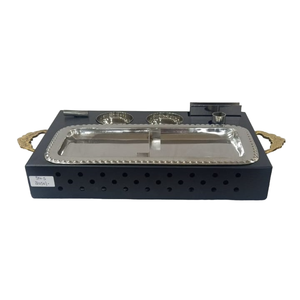 Ensemble de vaisselle en acier inoxydable doré, ensemble de plateaux de vaisselle en métal, ensemble de table plaqué or pour restaurant, hôtel et mariage - Product Image 5