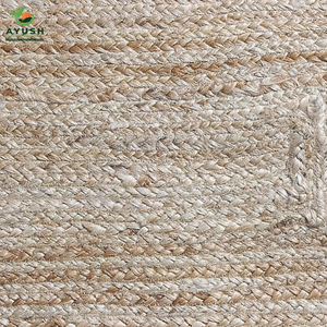 Tapis d'événement pour salon en jute et coton 100% tapis faits à la main écologiques avec personnalisation - Product Image 2