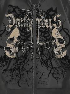 Sudaderas con Capucha Extra Grandes, Lavadas con Ácido, Personalizadas, 320 g/m², Poliéster, Tallas Grandes, Estilo Vintage, Bordado 3D - Product Image 4