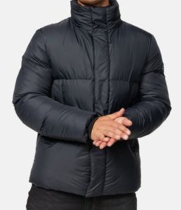 Veste matelassée à logo personnalisé de haute qualité pour hommes Manteau rembourré à fermeture éclair surdimensionné Camouflage à bulles élégant pour le printemps et l'hiver - Product Image 4